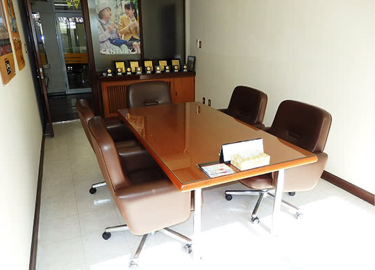 応接間となっております。衛生環境を整えております。